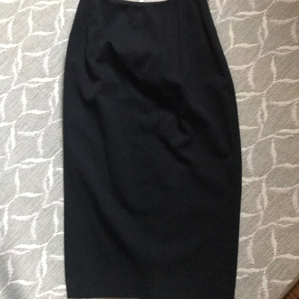 Vintage  Ellie Tahari black wool skirt